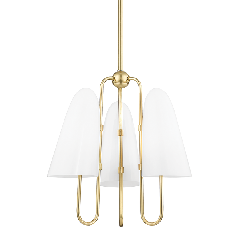 Slate Hill Chandelier - Aged Brass