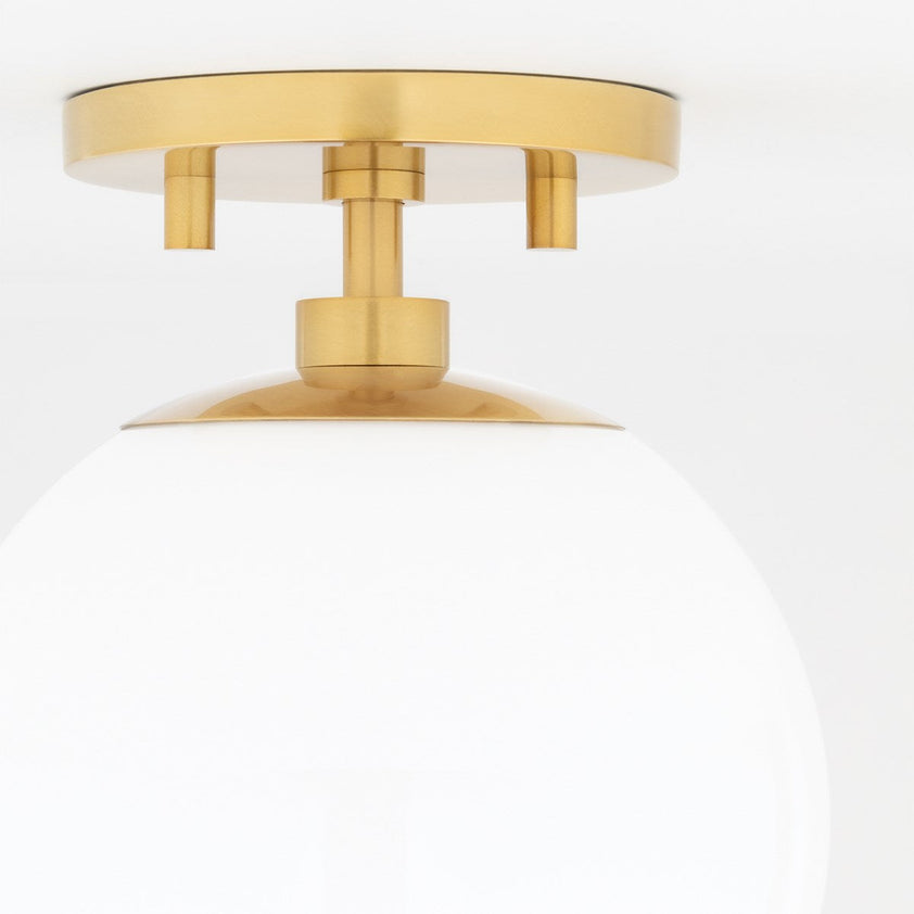 Stella Semi Flush 10" - Aged Brass