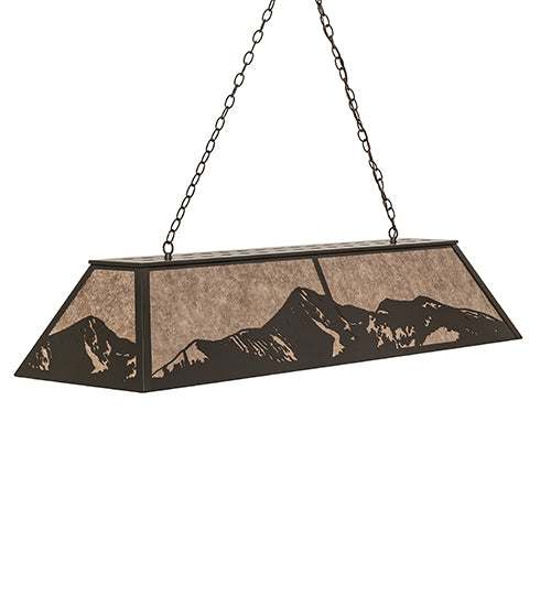 61" Long Mountain Range Oblong Pendant