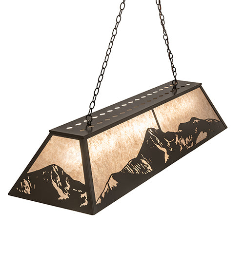 61" Long Mountain Range Oblong Pendant