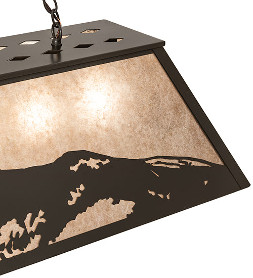 61" Long Mountain Range Oblong Pendant