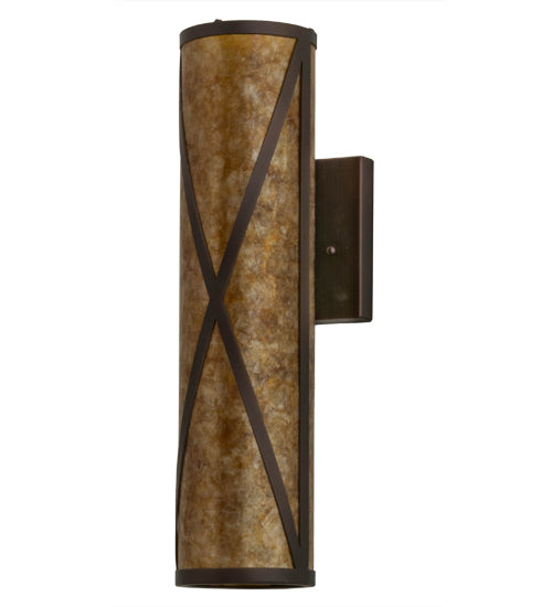 5" Wide Saltire Craftsman Wall Sconce