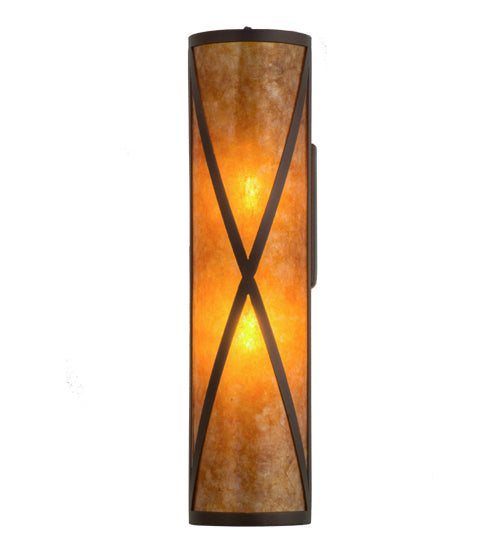 5" Wide Saltire Craftsman Wall Sconce