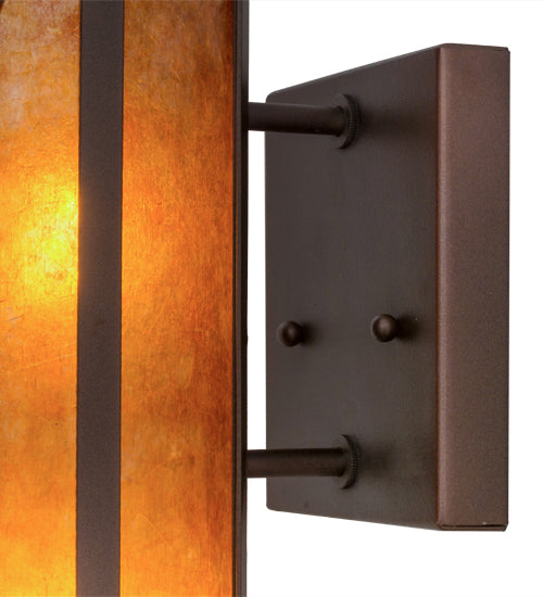 5" Wide Saltire Craftsman Wall Sconce