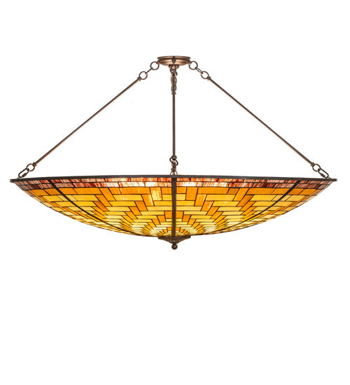 48" Wide Basket Weave Inverted Pendant