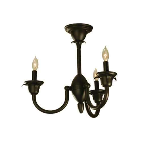 24"W Rhythm 3 Lt Chandelier