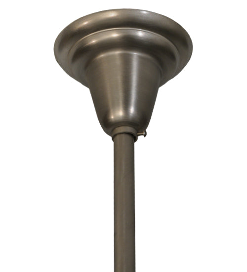 5"W Revival Brushed Nickel Deco Ball Pendant Hardware