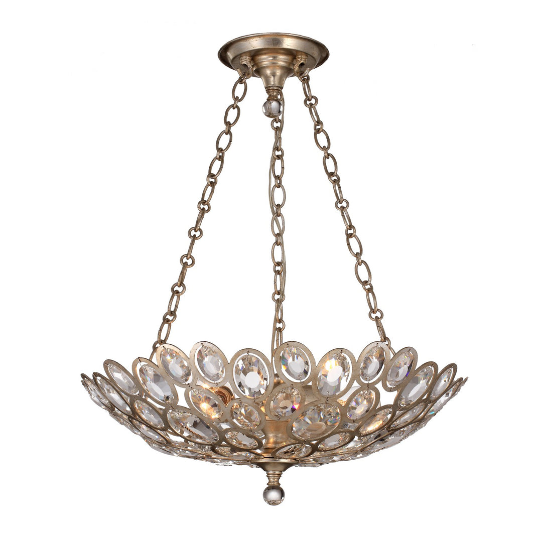 Sterling 3 Light Distressed Twilight Semi Flush Mount