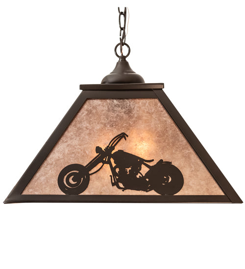 16" Square Motorcycle Pendant