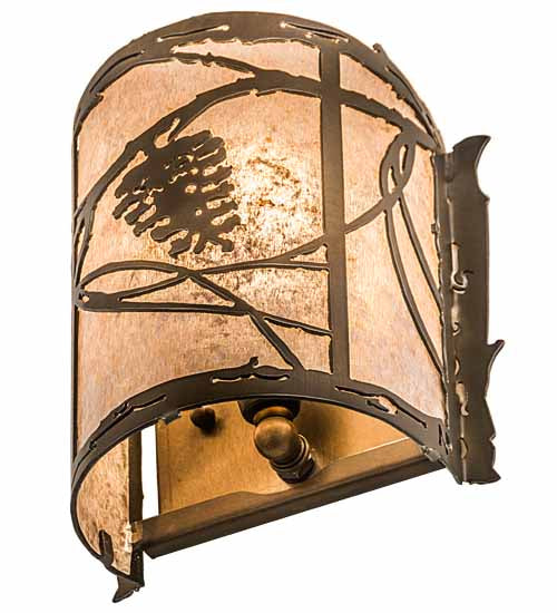 6.5"W Whispering Pines Wall Sconce