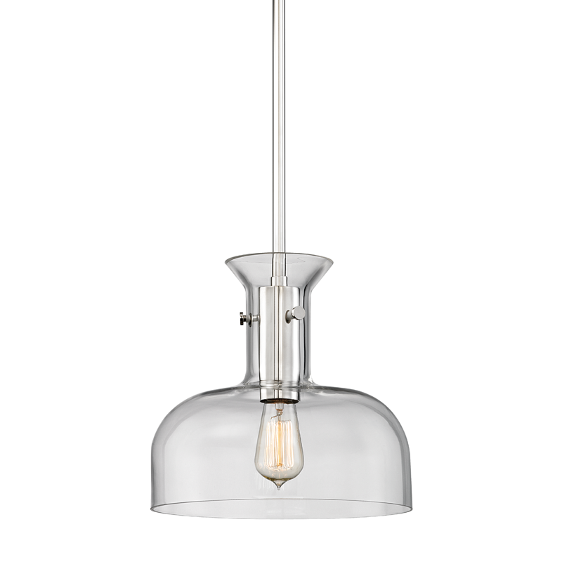 Coffey Pendant 11" - Polished Nickel