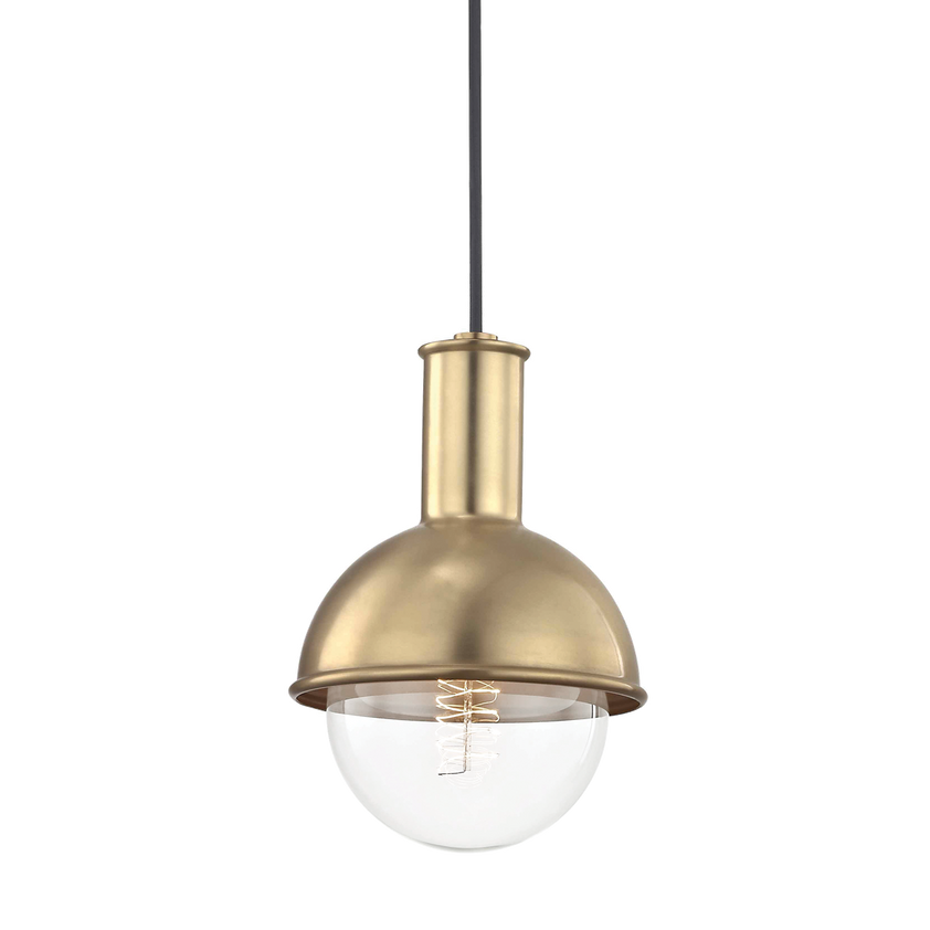 Riley Pendant 9" - Aged Brass