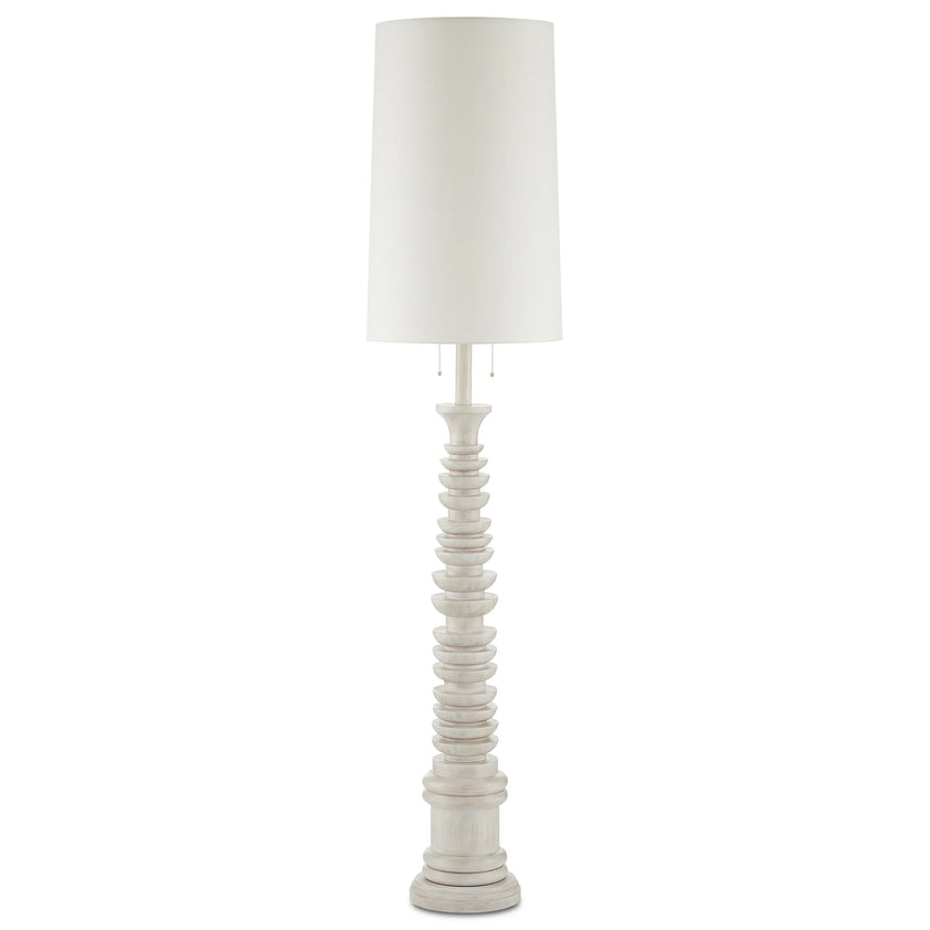 Malayan White Floor Lamp