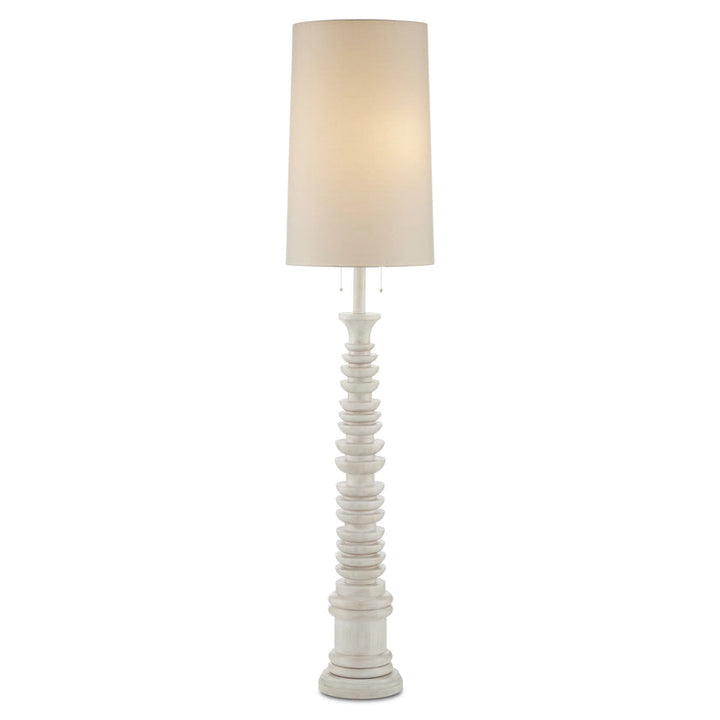 Malayan White Floor Lamp