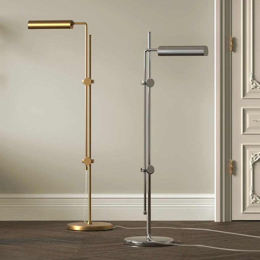 Satire Brass Floor Lamp