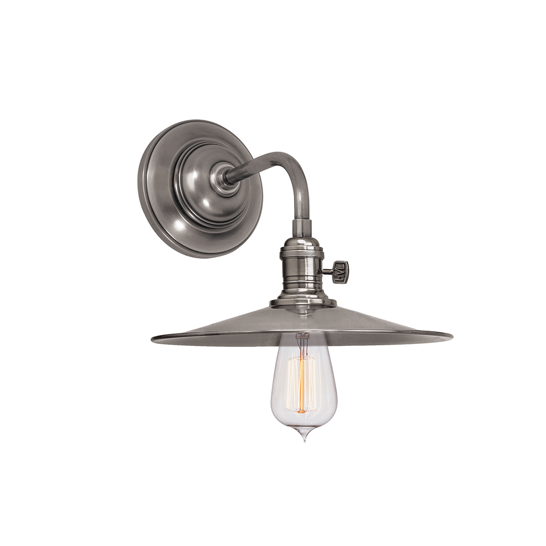 Heirloom Wall Sconce Flat, 8.5" - Historic Nickel