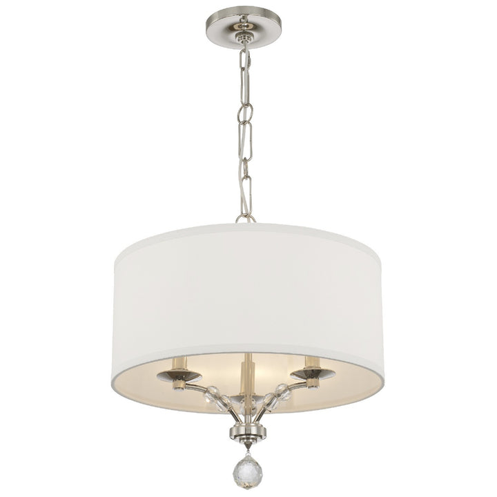 Crystorama Mirage 3 Light Polished Nickel Chandelier