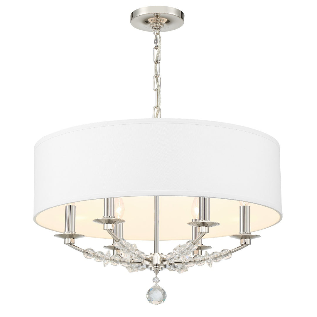 Crystorama Mirage 6 Light Polished Nickel Chandelier