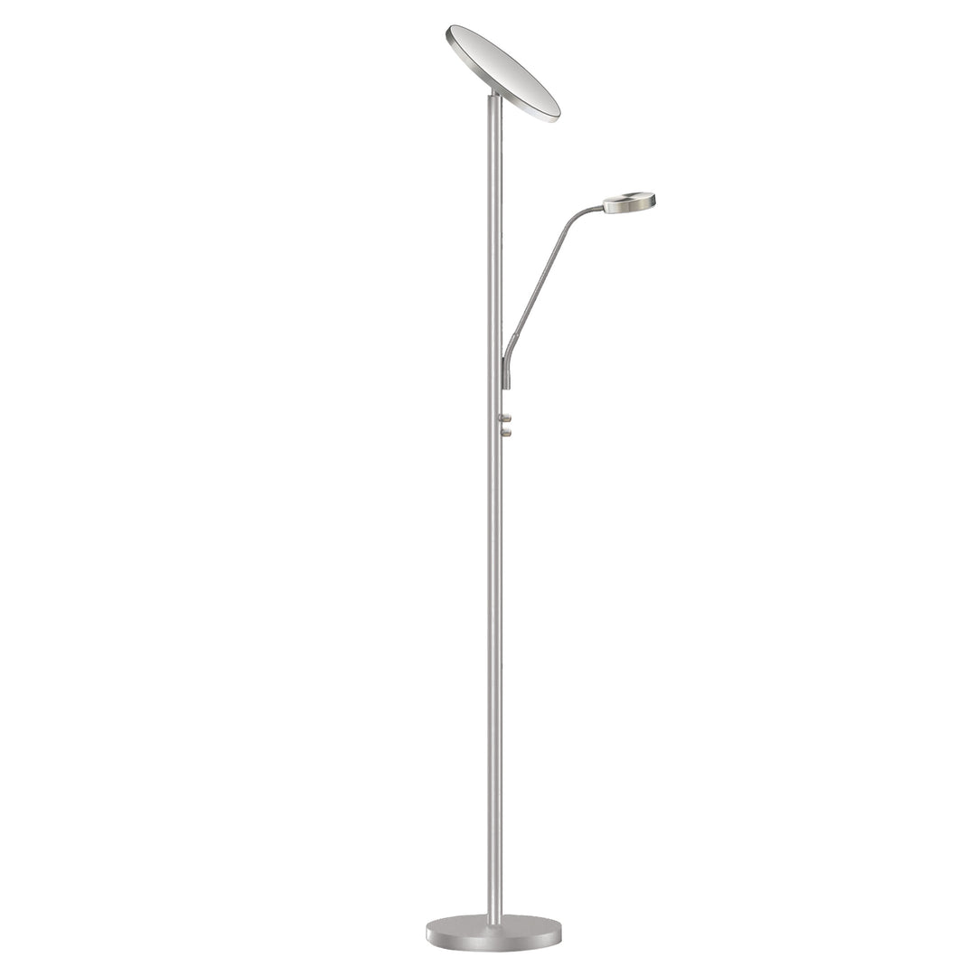 Dainolite Mother and Son LED Floor Lamp, Sandy Black Finish