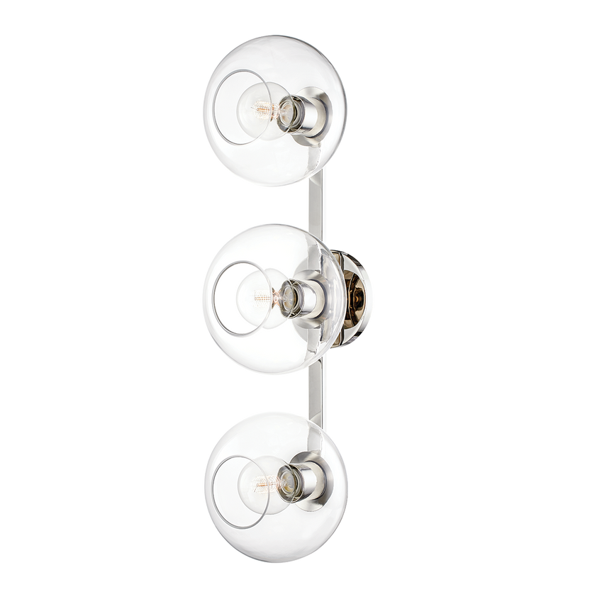 Margot Wall Sconce 28" - Polished Nickel