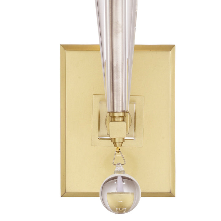 Crystorama Paxton 1 Light Aged Brass Sconce