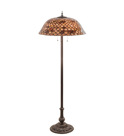 64"H Tiffany Fishscale Floor Lamp