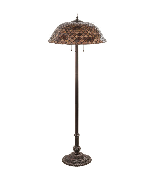 64"H Tiffany Fishscale Floor Lamp