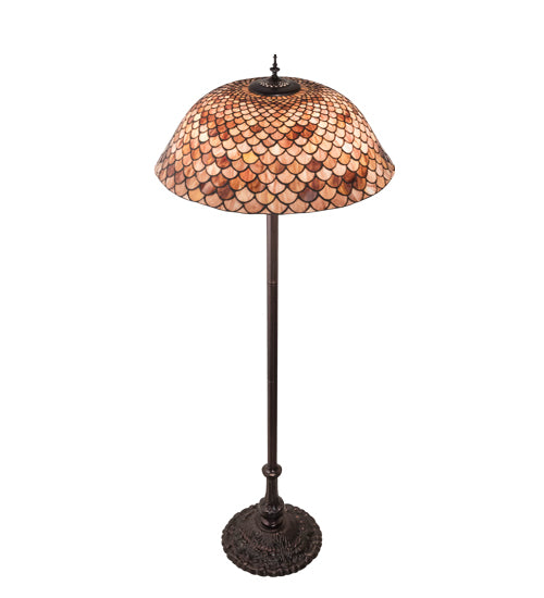 64"H Tiffany Fishscale Floor Lamp