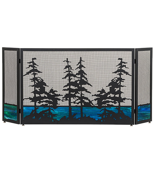 72"W X 32"H Tall Pines Fireplace Screen