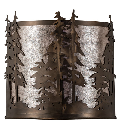 12" Wide Tall Pines Wall Sconce