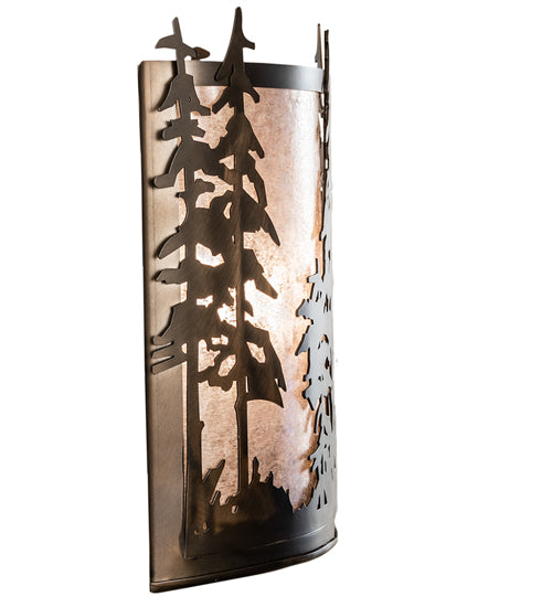 12" Wide Tall Pines Wall Sconce