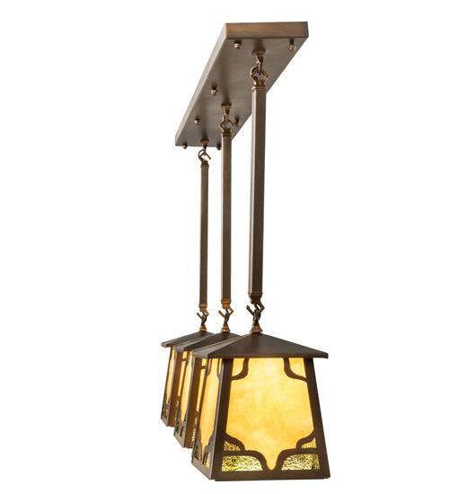 37" Long Kirkpatrick 3 Light Island Pendant