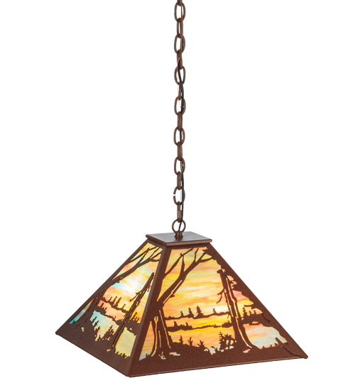 17.5"Sq Quiet Pond Pendant