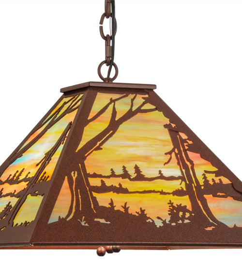 17.5"Sq Quiet Pond Pendant