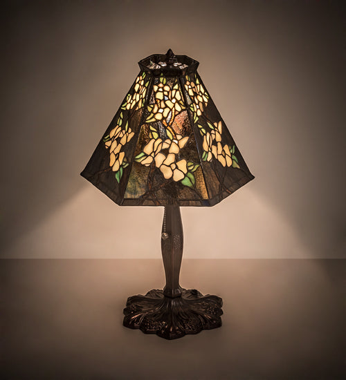 19" High Japanese Peony Accent Lamp