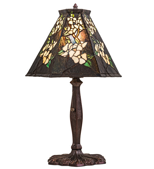 19" High Japanese Peony Accent Lamp