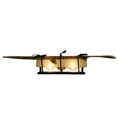 29"W Metro Fusion Brown Trout Wall Sconce