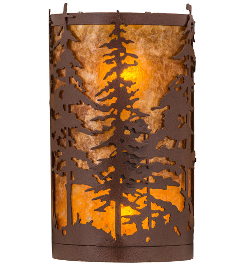 6"W Tall Pines Corner Wall Sconce