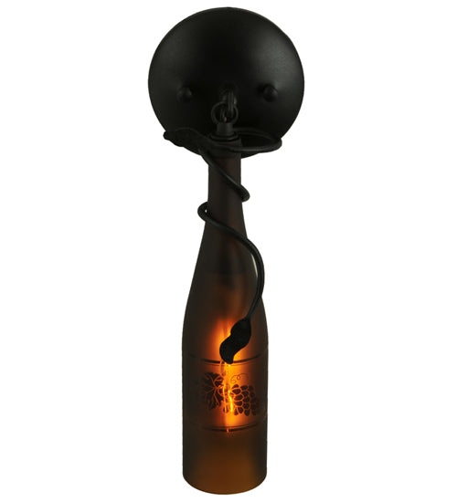 5" Wide Tuscan Vineyard Wine Bottle Wall Sconce