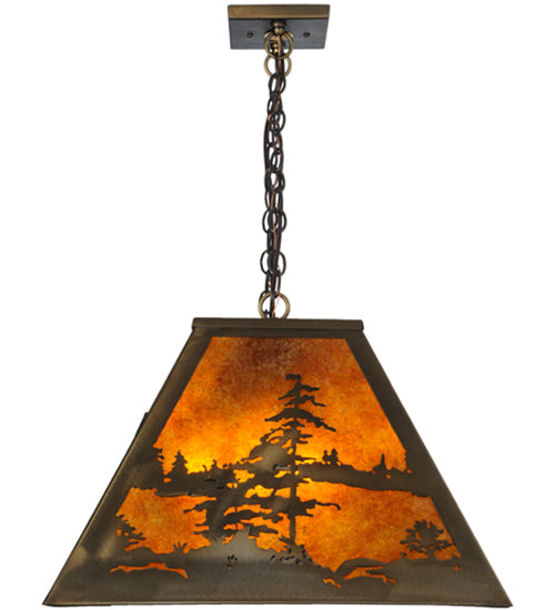 48"L Tall Pines Oblong Pendant