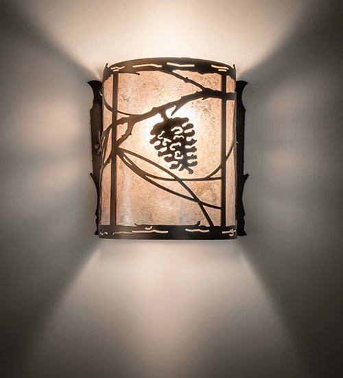 6.5" Wide Whispering Pines Wall Sconce