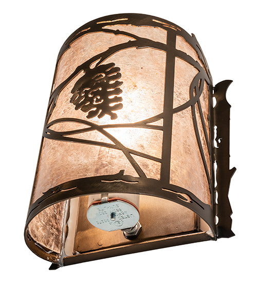 6.5" Wide Whispering Pines Wall Sconce