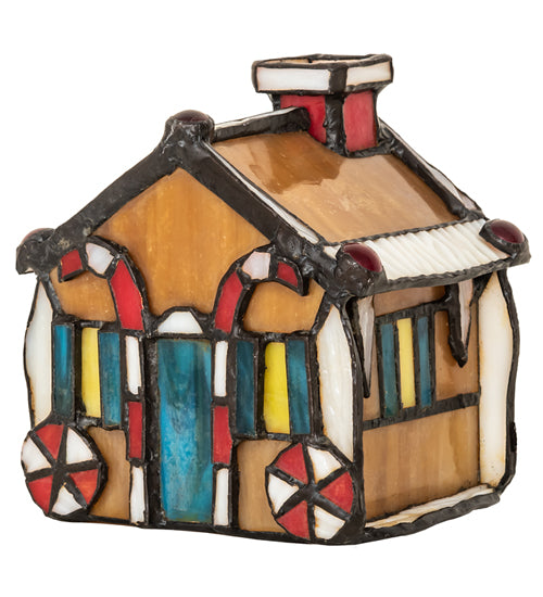 4.5" High Gingerbread House Accent Lamp