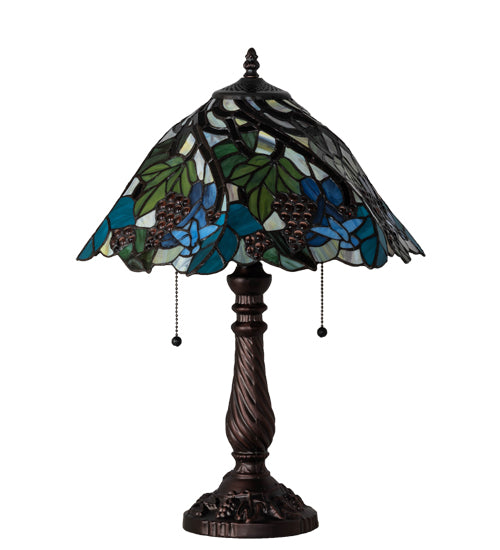 22" High Spiral Grape Table Lamp