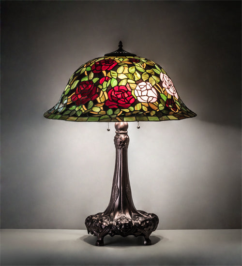 31" High Tiffany Rosebush Table Lamp