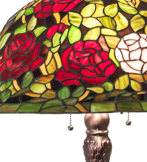 31" High Tiffany Rosebush Table Lamp