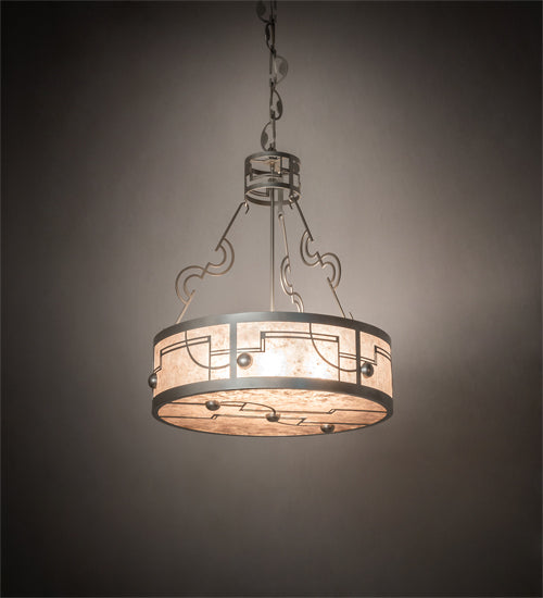 25" Wide Revival Deco Inverted Pendant