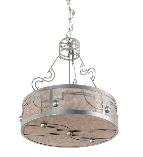 25" Wide Revival Deco Inverted Pendant