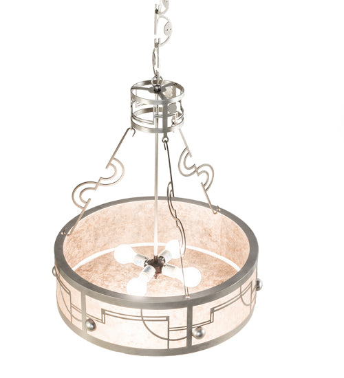 25" Wide Revival Deco Inverted Pendant