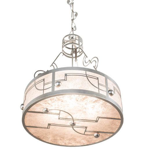 25" Wide Revival Deco Inverted Pendant